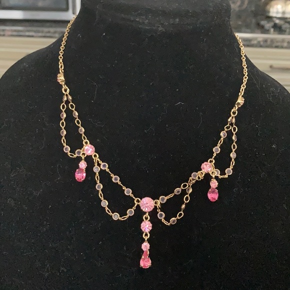 SUZANNE BJONTEGARD RHINESTONE NECKLACE - Picture 2 of 4